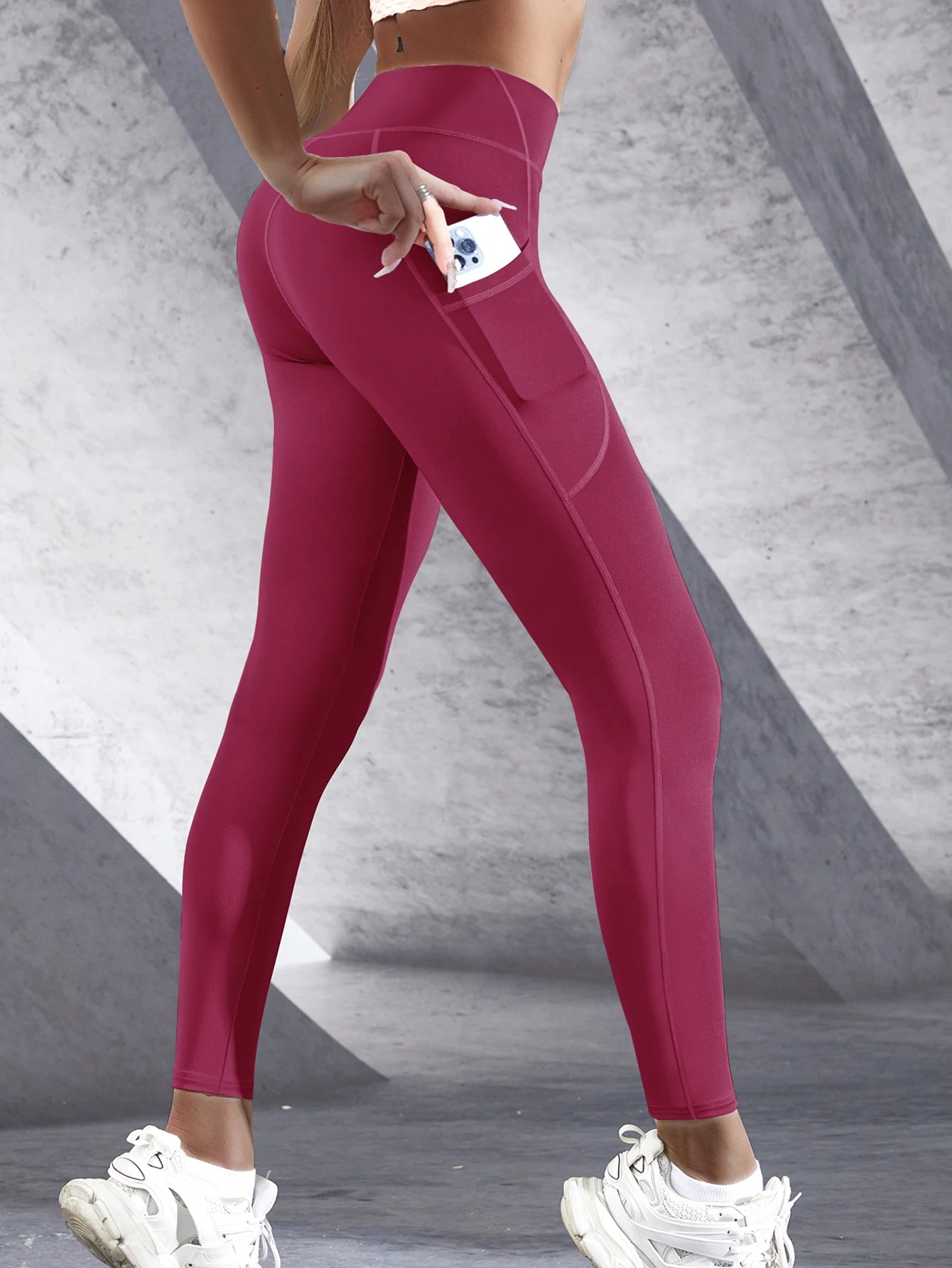 ShapeSculpt High-Waisted Leggings – Tummy Control, Sculpting Fit & Side Pockets