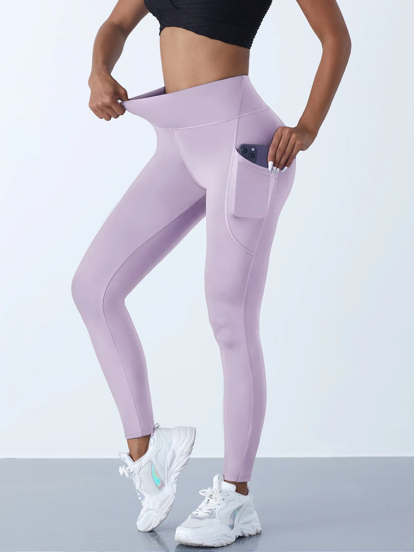 ShapeSculpt High-Waisted Leggings – Tummy Control, Sculpting Fit & Side Pockets
